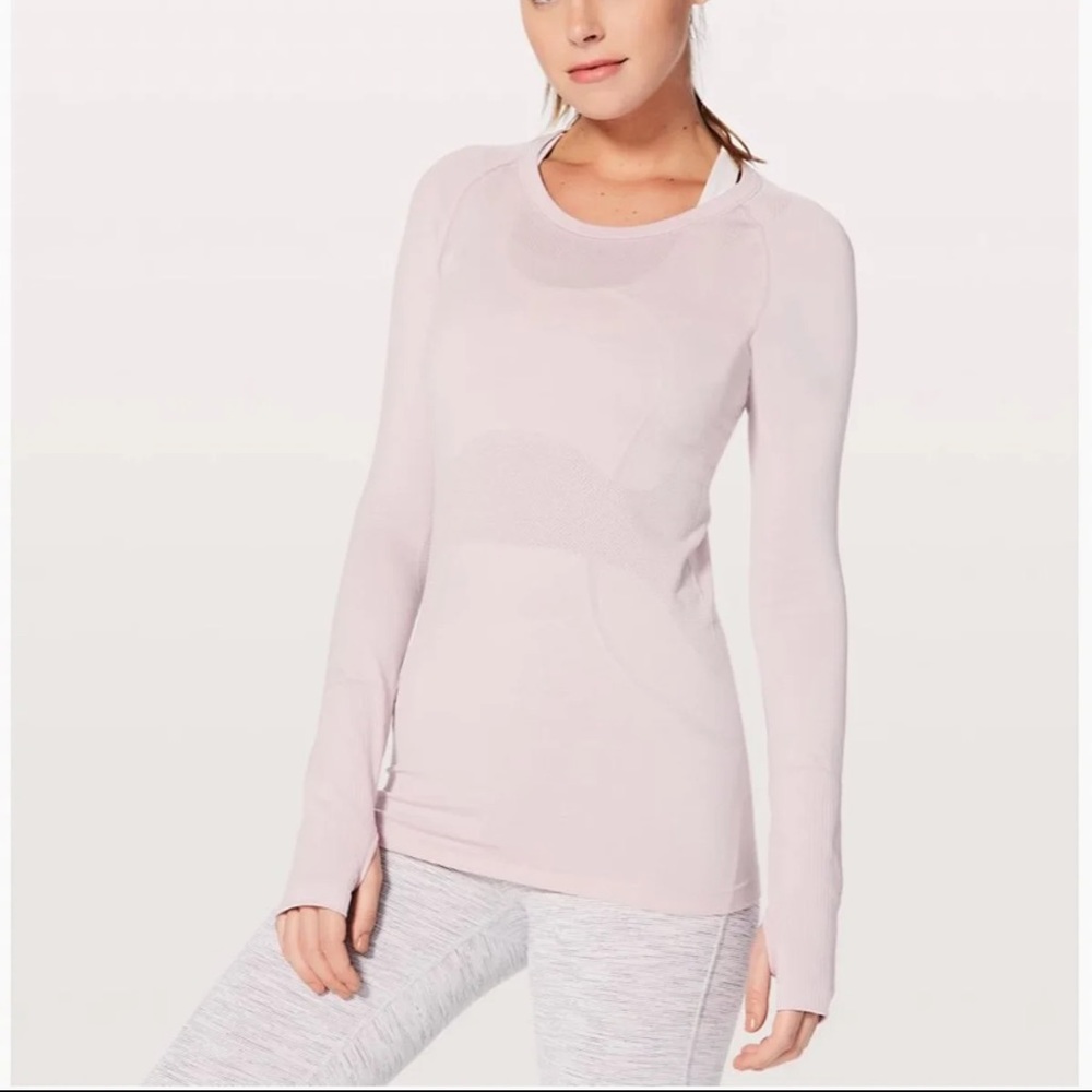 Lululemon Swiftly Tech Long Sleeve Porcelain Pink
